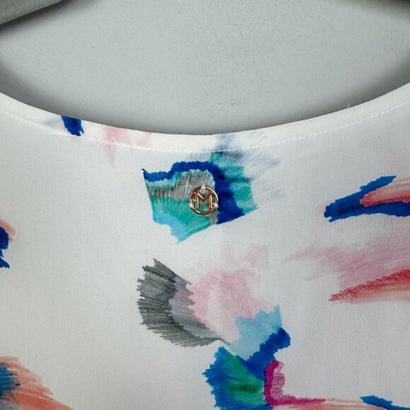 MARIE OLIVER | Andi Colorful Watercolor Print V-Neck Dress Women’s Size Small - Picture 10 of 10